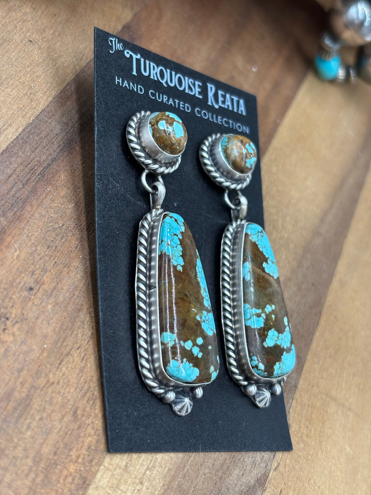 Mine #8 #92-5B Earrings by Chassity Belone, Navajo