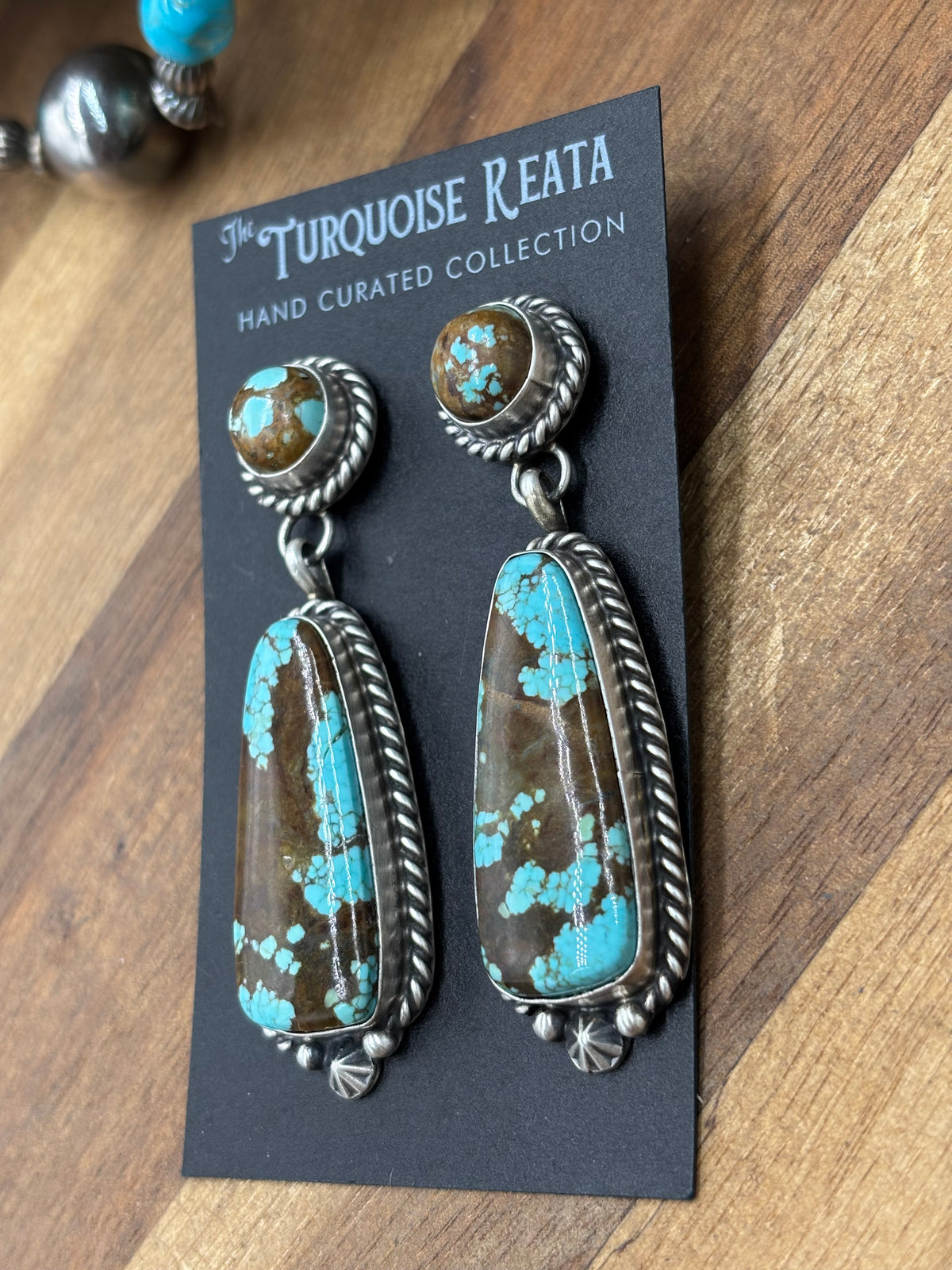 Mine #8 #92-5B Earrings by Chassity Belone, Navajo