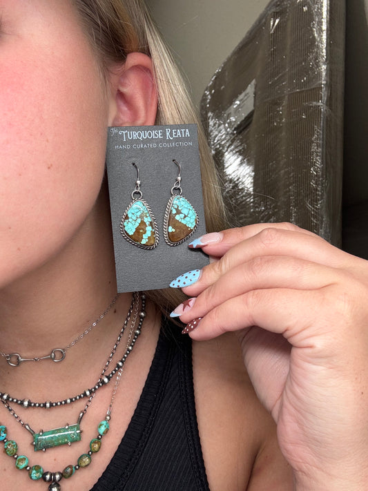 Mine #8 #92-7 Earrings by Chassity Belone, Navajo