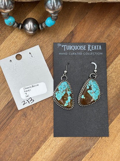 Mine #8 #92-7 Earrings by Chassity Belone, Navajo