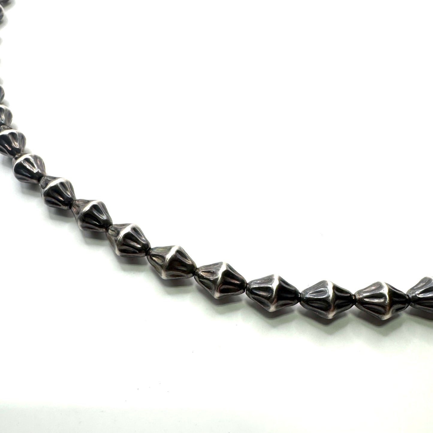 18" Sterling Silver Torpedo Pearl Necklace