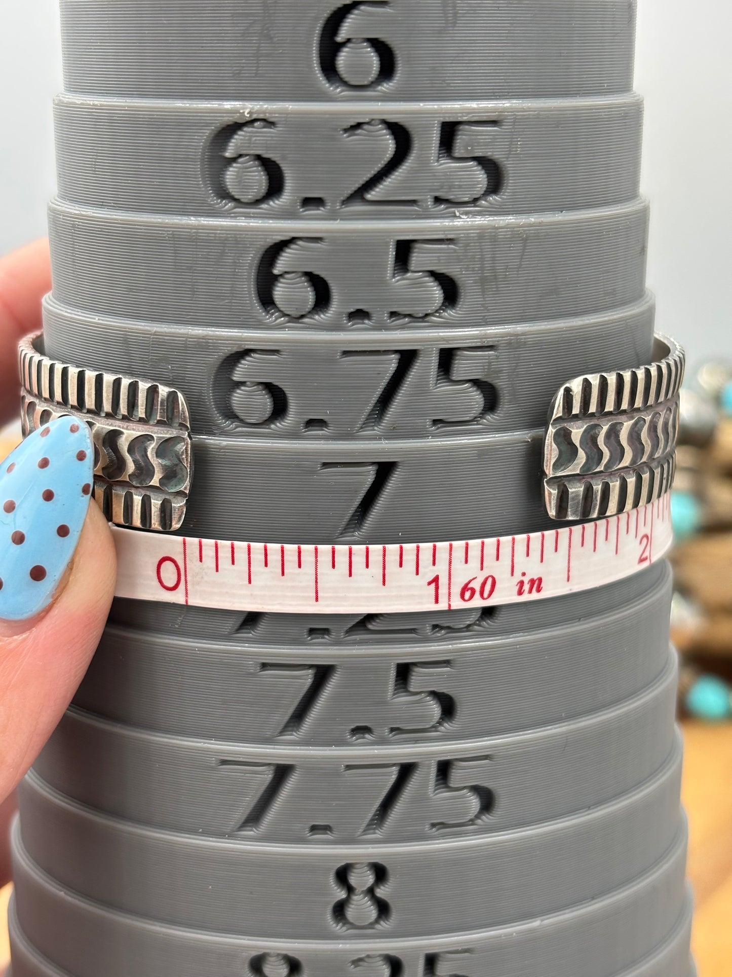 Sonoran Turquoise #92-10 Cuff by Tillie John, Navajo