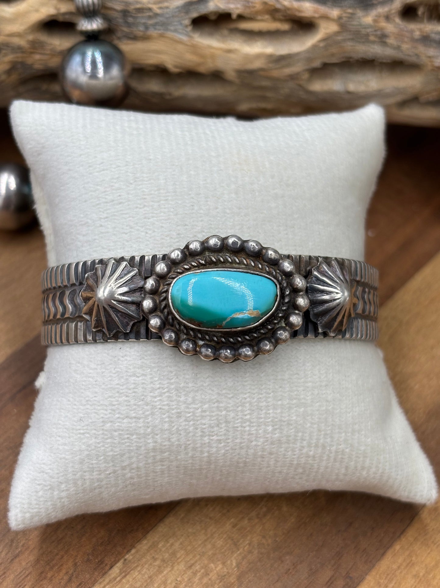 Sonoran Turquoise #92-10 Cuff by Tillie John, Navajo