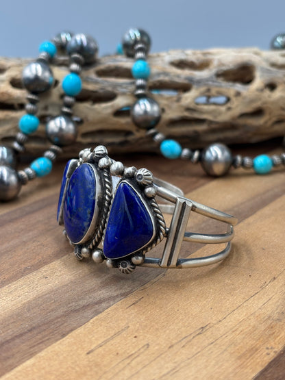 Lapis #96-48 Cuff by Augustine Largo, Navajo