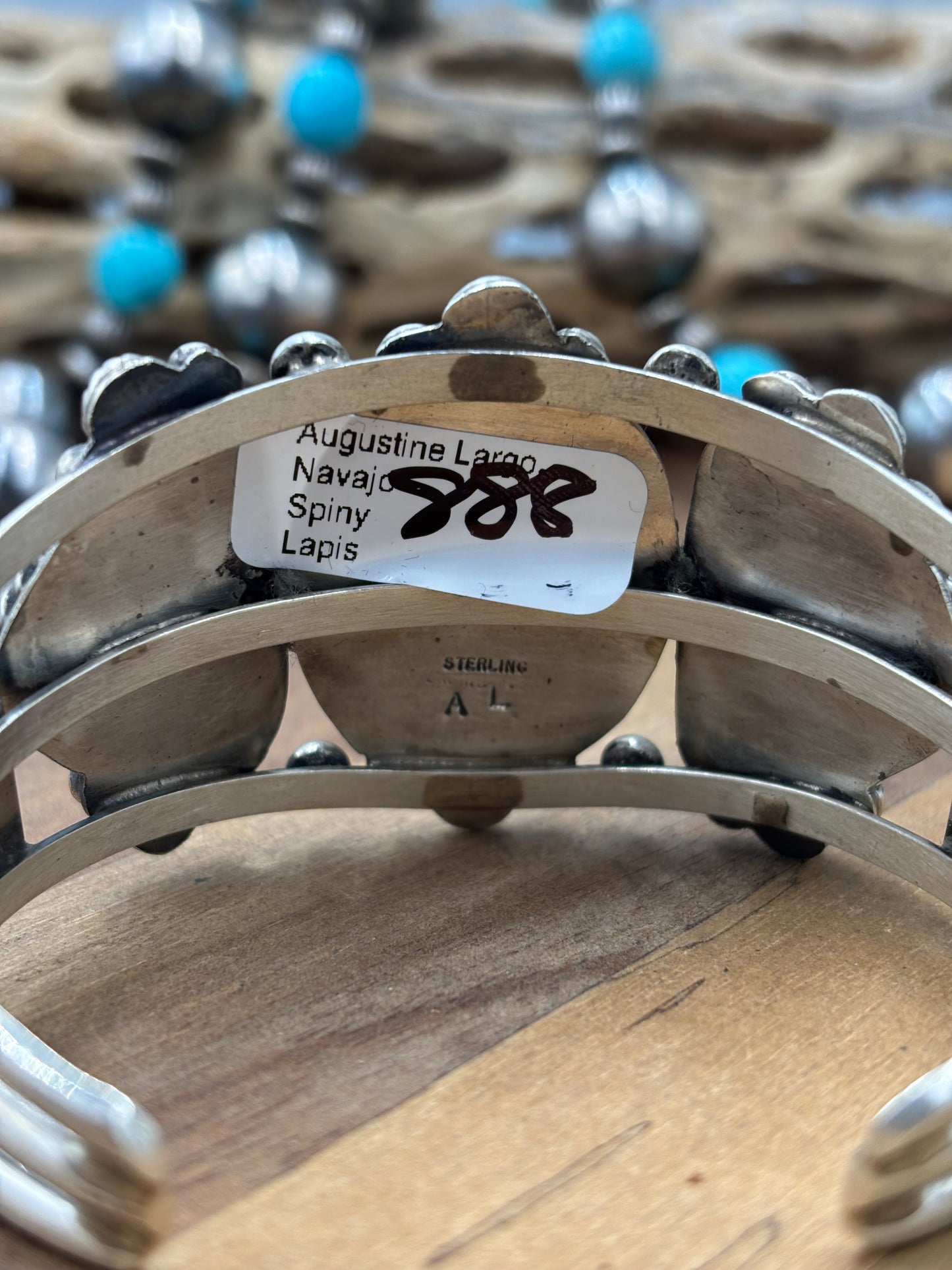 Lapis #96-48 Cuff by Augustine Largo, Navajo