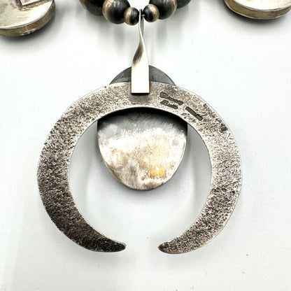 Black Onyx Statement Necklace by Chimney Butte, Navajo