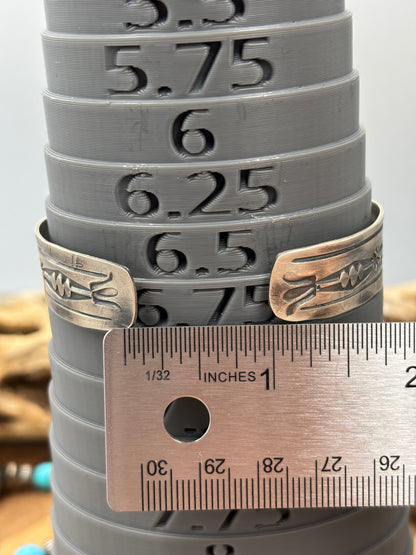 Golden Hills #96-42 Cuff by Jeff Largo, Navajo