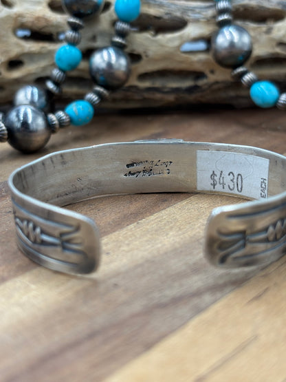 Golden Hills #96-42 Cuff by Jeff Largo, Navajo