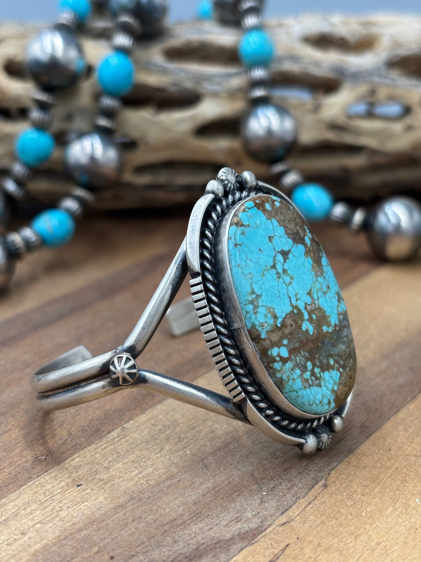Mine #8 #96-37 Cuff by Eugene Belone, Navajo