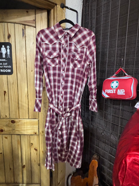 Whiskey Sunset Plaid Dress