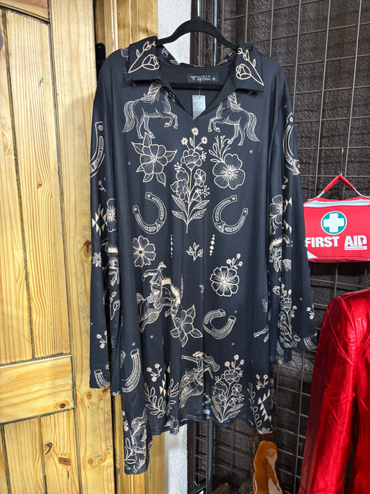 Cowgirl Spirit Swing Dress (Regular & Plus Size)