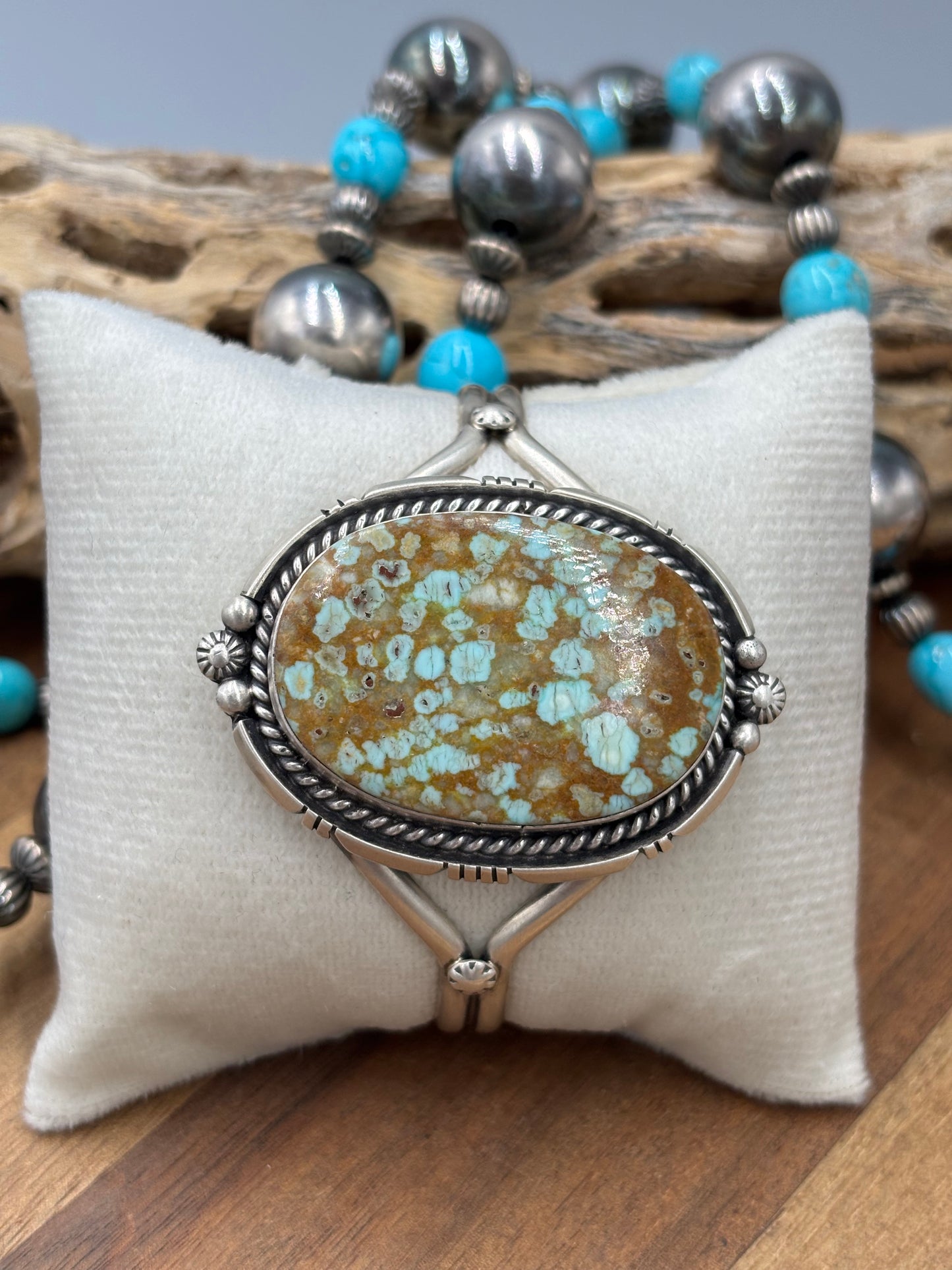 Mine #8 #96-36 Cuff by Eugene Belone, Navajo