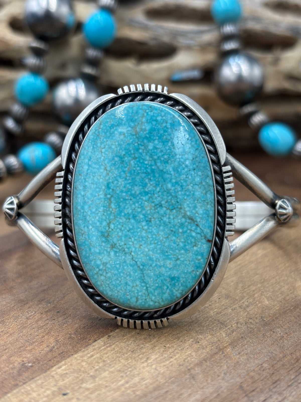 Mine #8 #96-35 Cuff by Eugene Belone, Navajo
