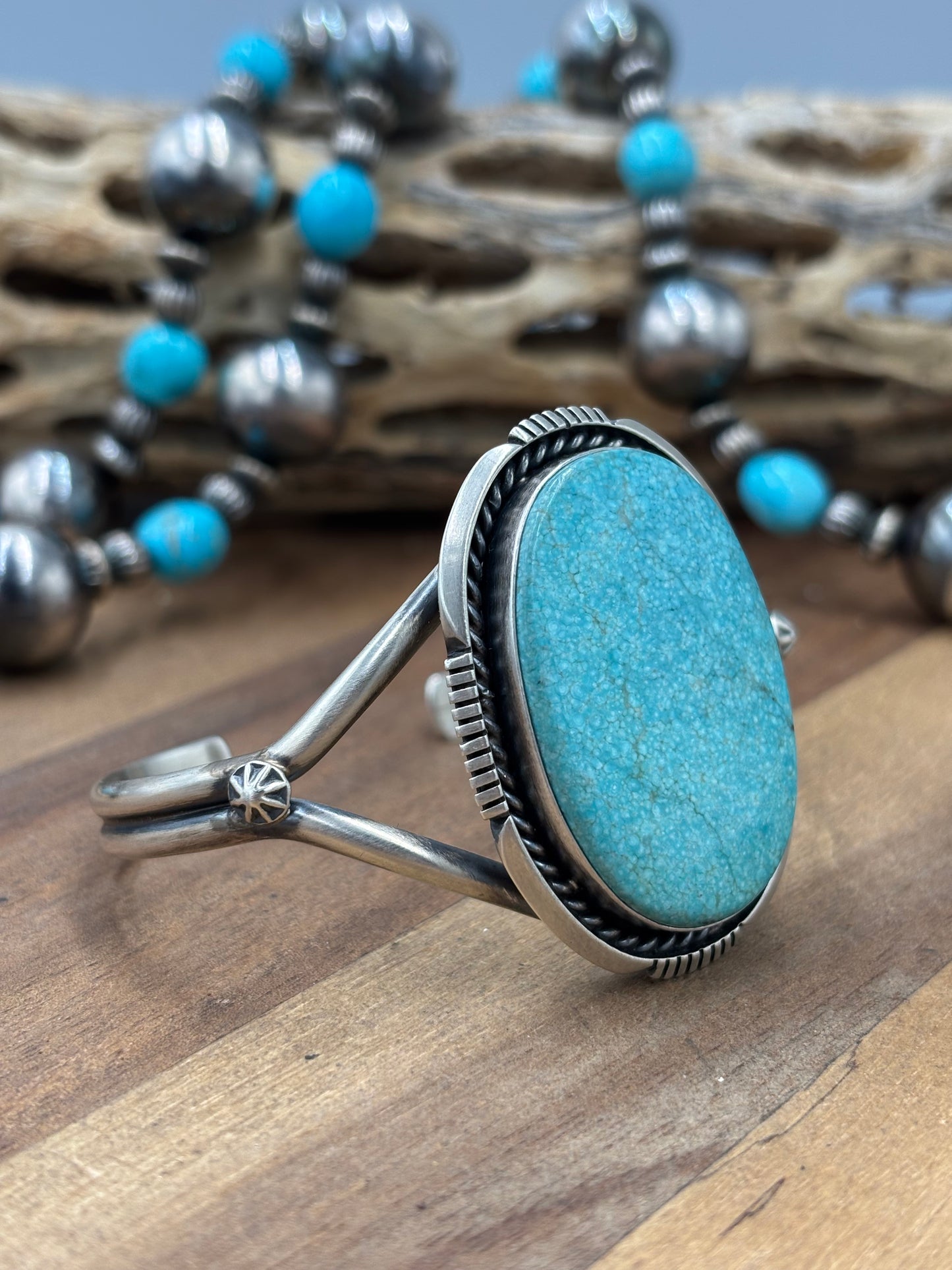 Mine #8 #96-35 Cuff by Eugene Belone, Navajo