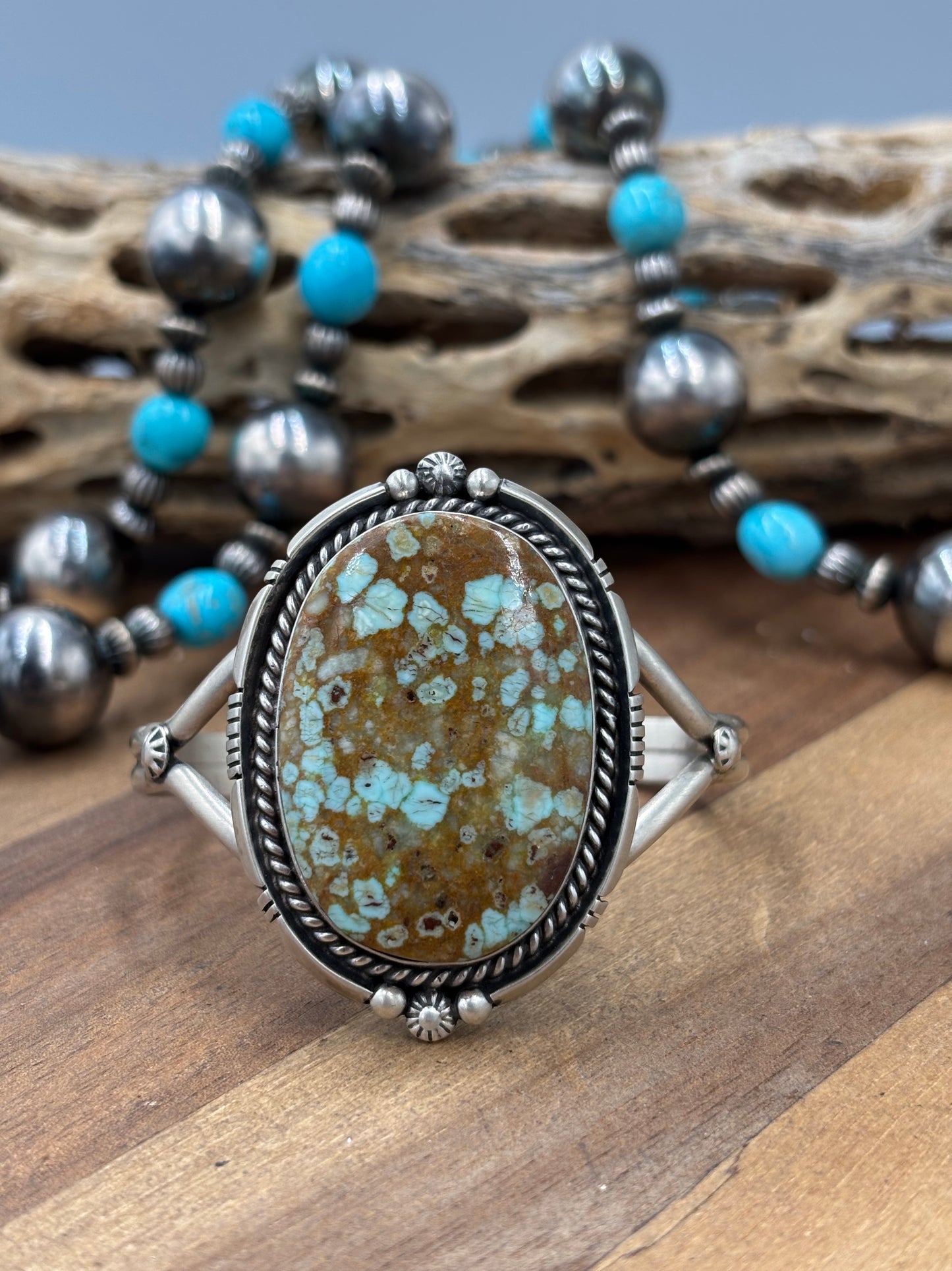 Mine #8 #96-34 Cuff by Eugene Belone, Navajo