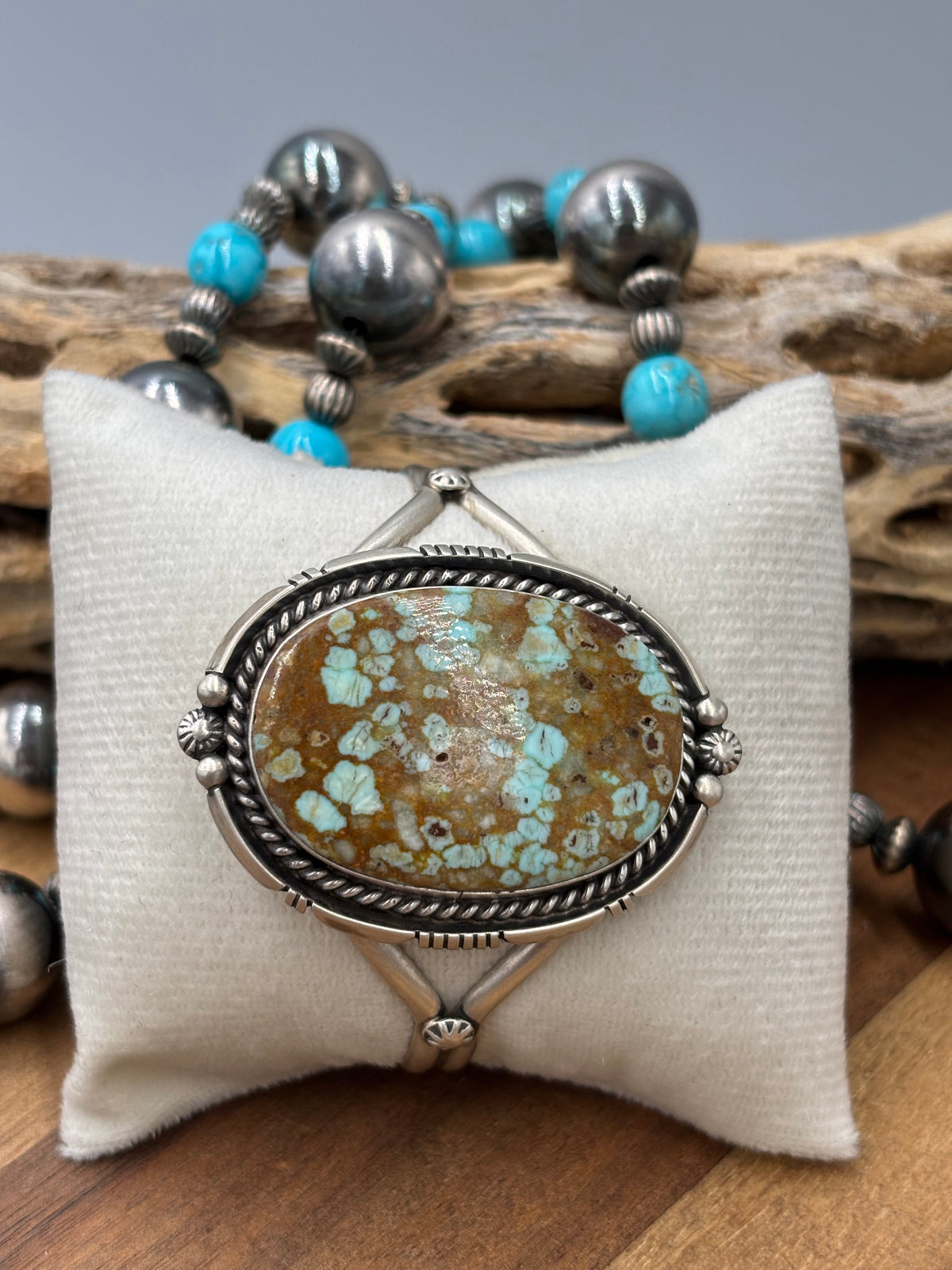 Mine #8 #96-34 Cuff by Eugene Belone, Navajo