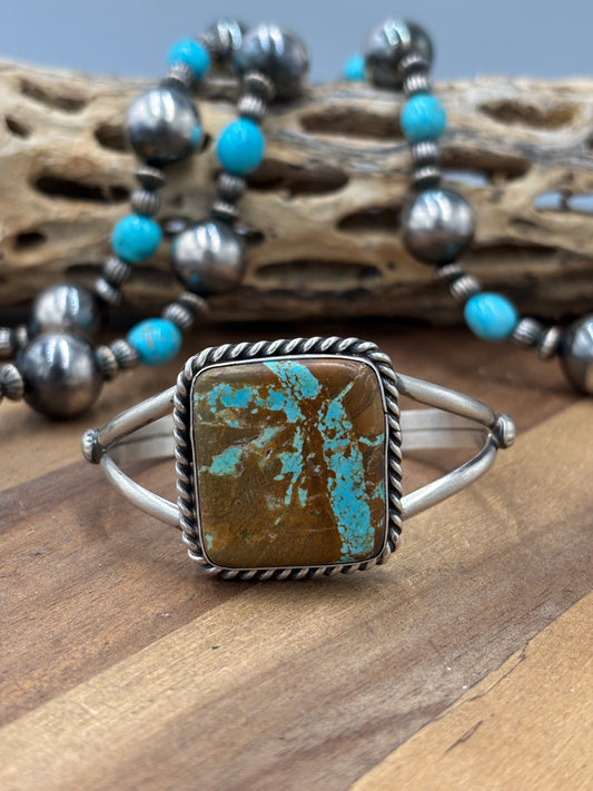 Mine #8 #96-32 Cuff by Augustine Largo, Navajo
