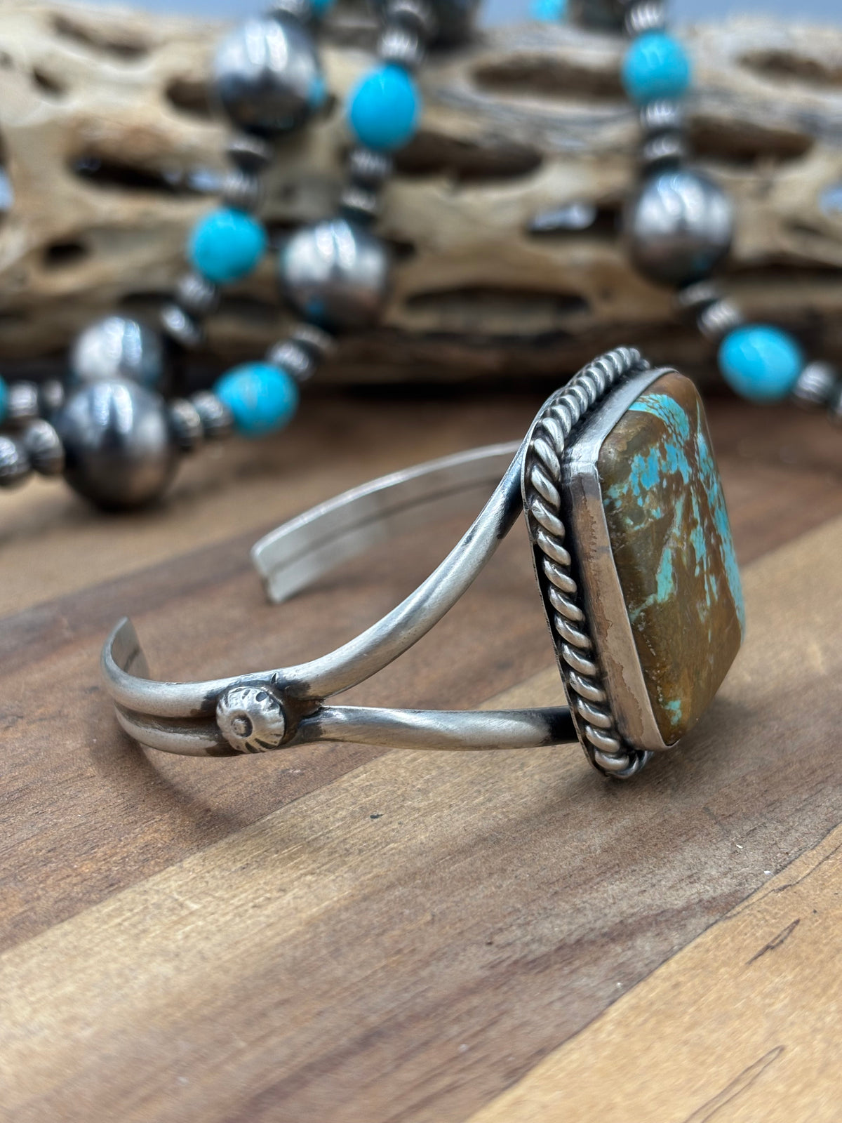 Mine #8 #96-32 Cuff by Augustine Largo, Navajo