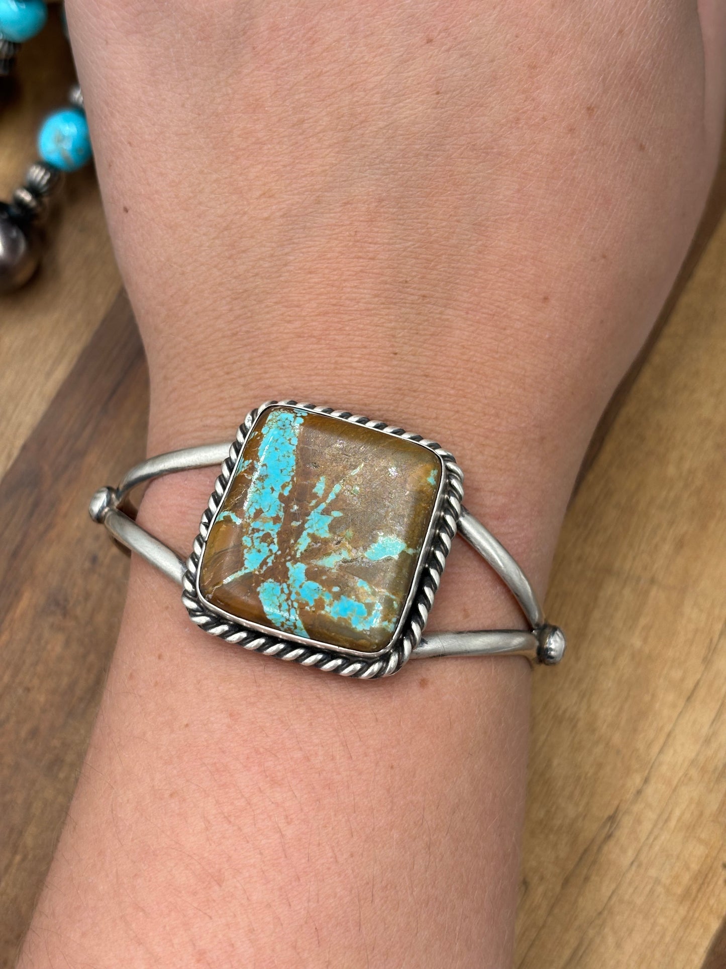 Mine #8 #96-32 Cuff by Augustine Largo, Navajo