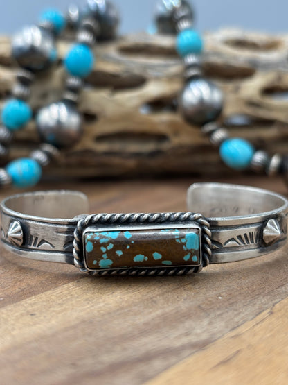 Turquoise #96-31 Cuff by Rick Enriquez, Navajo