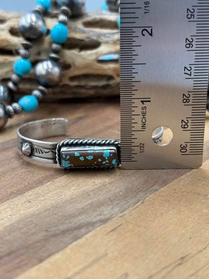 Turquoise #96-31 Cuff by Rick Enriquez, Navajo
