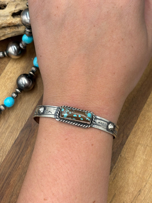 Turquoise #96-31 Cuff by Rick Enriquez, Navajo