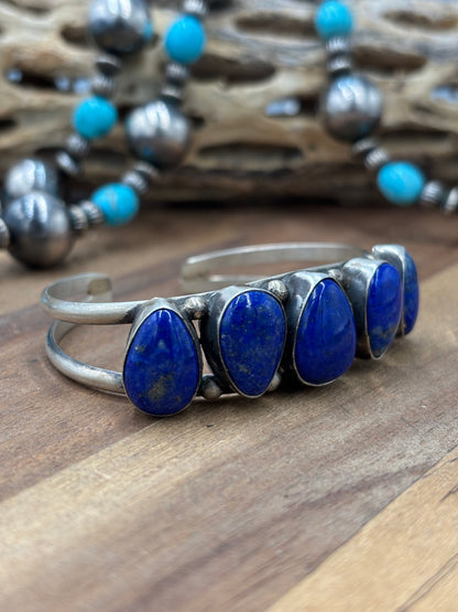 Lapis #96-28 Cuff by Augustine Largo, Navajo