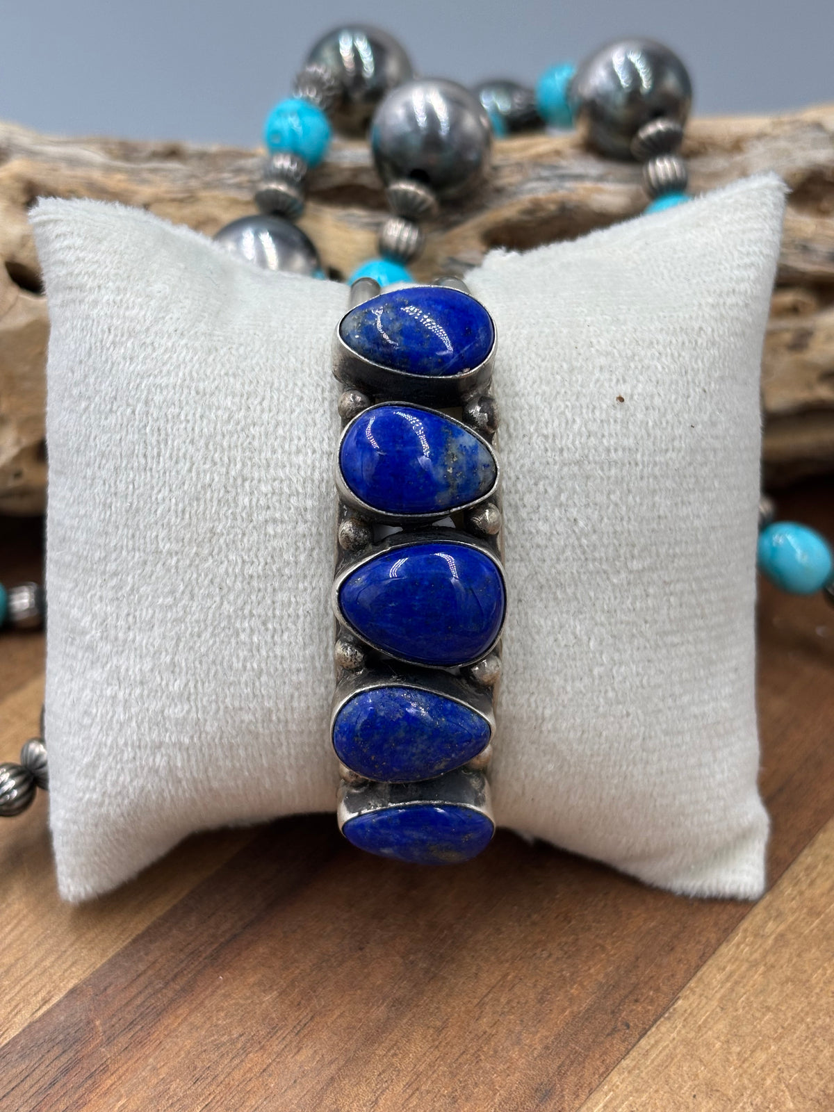 Lapis #96-28 Cuff by Augustine Largo, Navajo