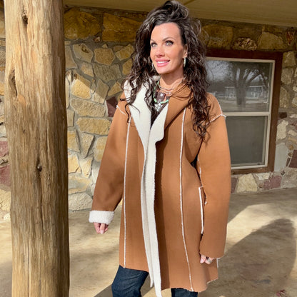 The Meg Light Brown Coat