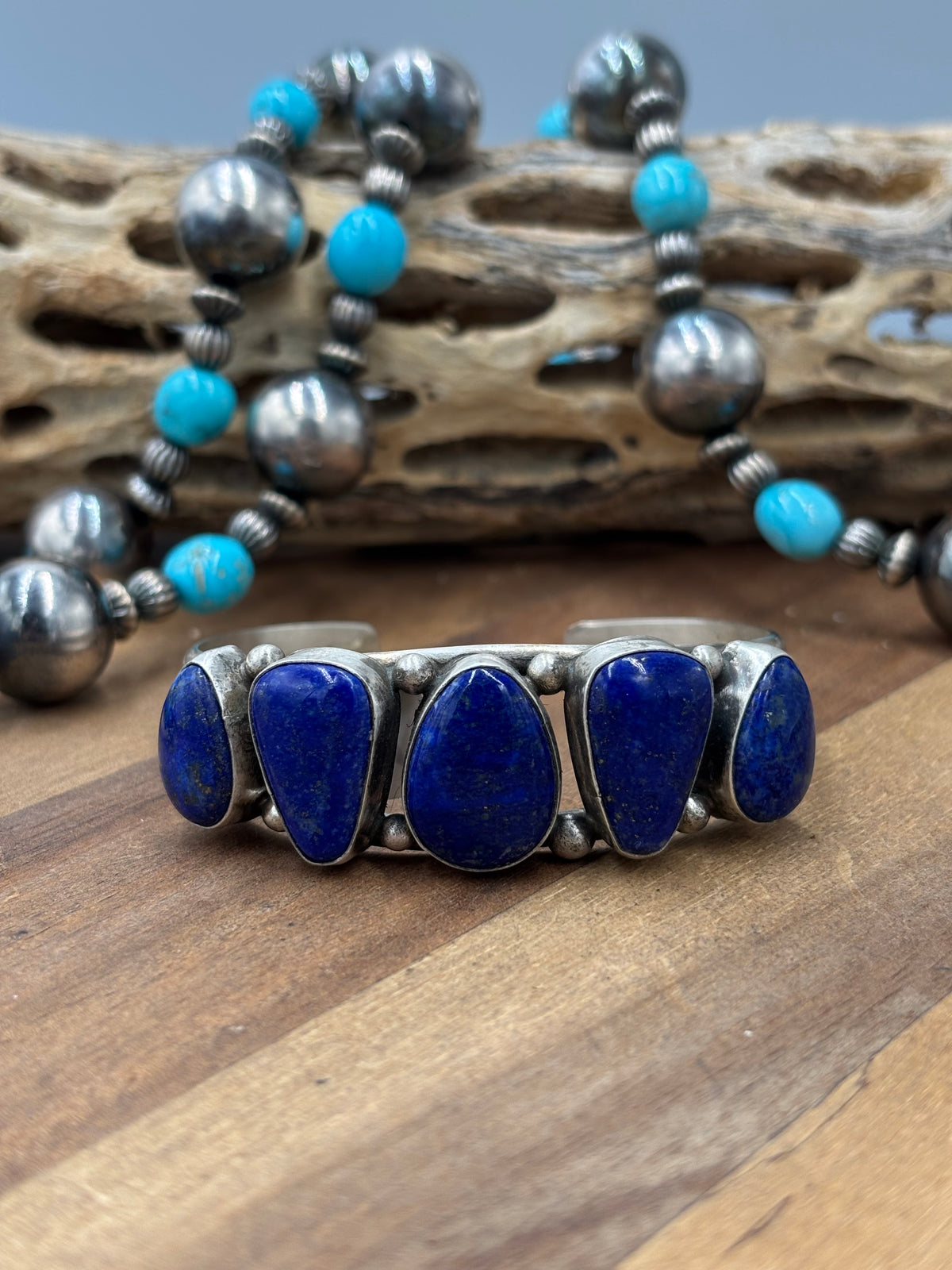 Lapis #96-27 Cuff by Augustine Largo, Navajo