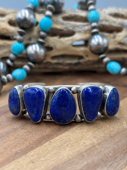 Lapis #96-27 Cuff by Augustine Largo, Navajo