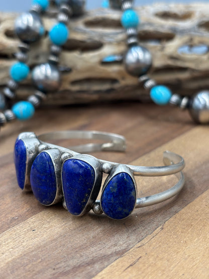 Lapis #96-27 Cuff by Augustine Largo, Navajo
