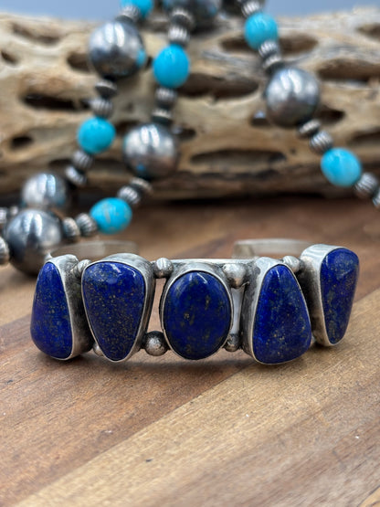 Lapis #96-26 Cuff by Augustine Largo, Navajo