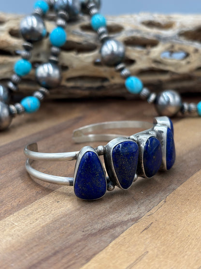 Lapis #96-26 Cuff by Augustine Largo, Navajo