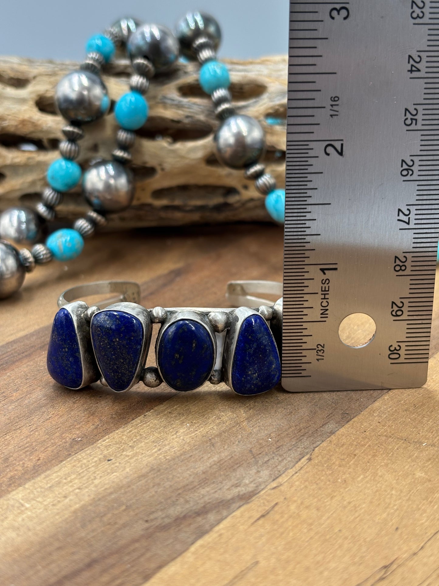 Lapis #96-26 Cuff by Augustine Largo, Navajo