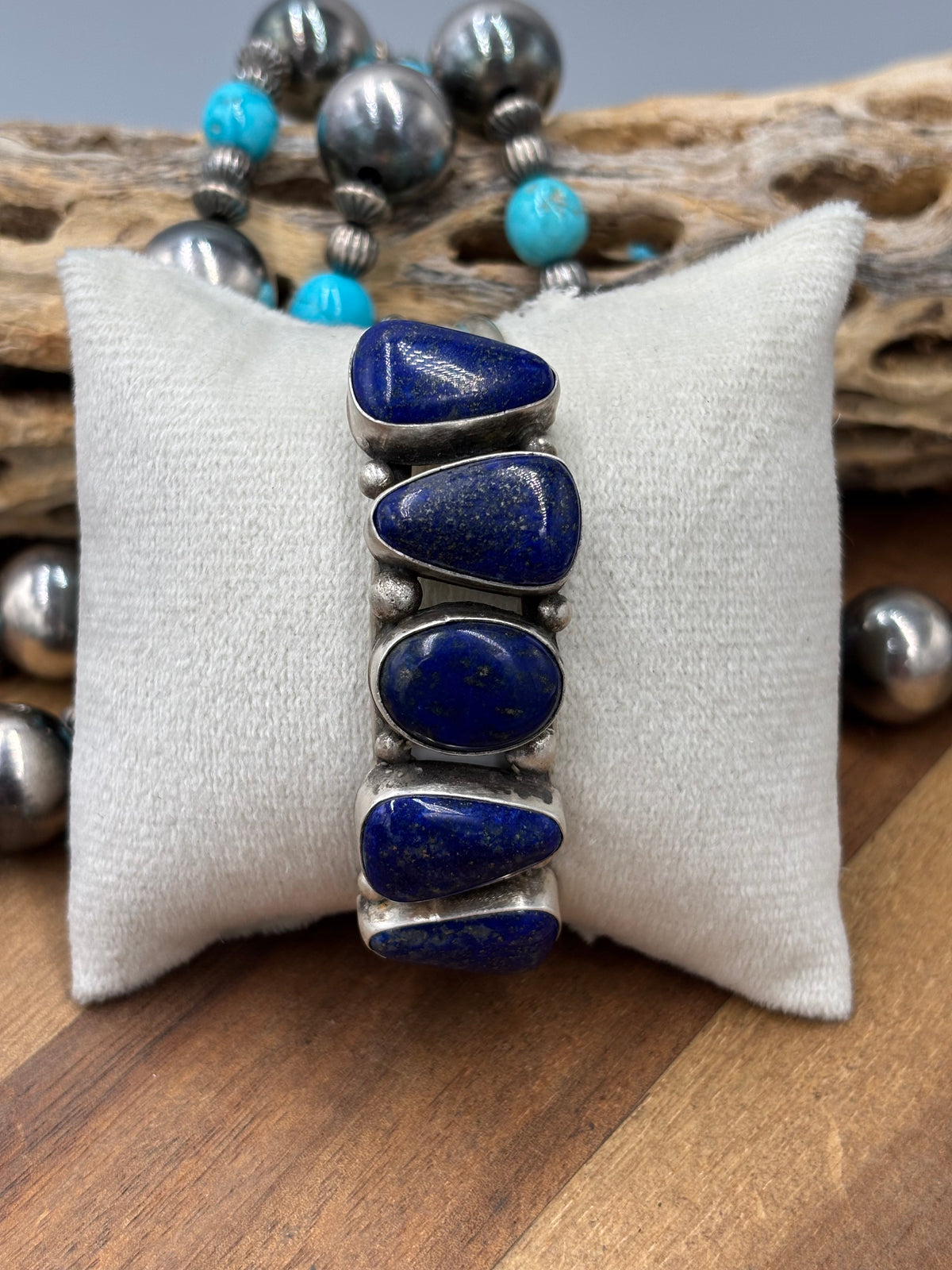 Lapis #96-26 Cuff by Augustine Largo, Navajo