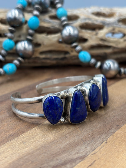 Lapis #96-25 Cuff by Augustine Largo, Navajo