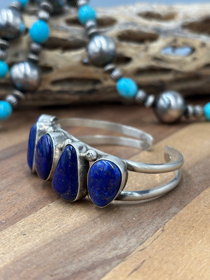 Lapis #96-25 Cuff by Augustine Largo, Navajo