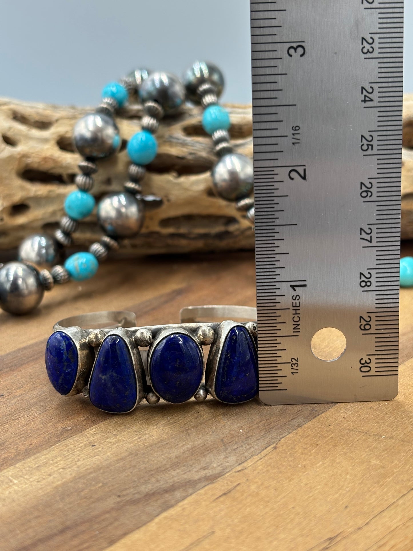 Lapis #96-25 Cuff by Augustine Largo, Navajo