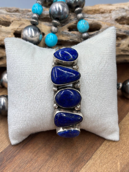 Lapis #96-25 Cuff by Augustine Largo, Navajo