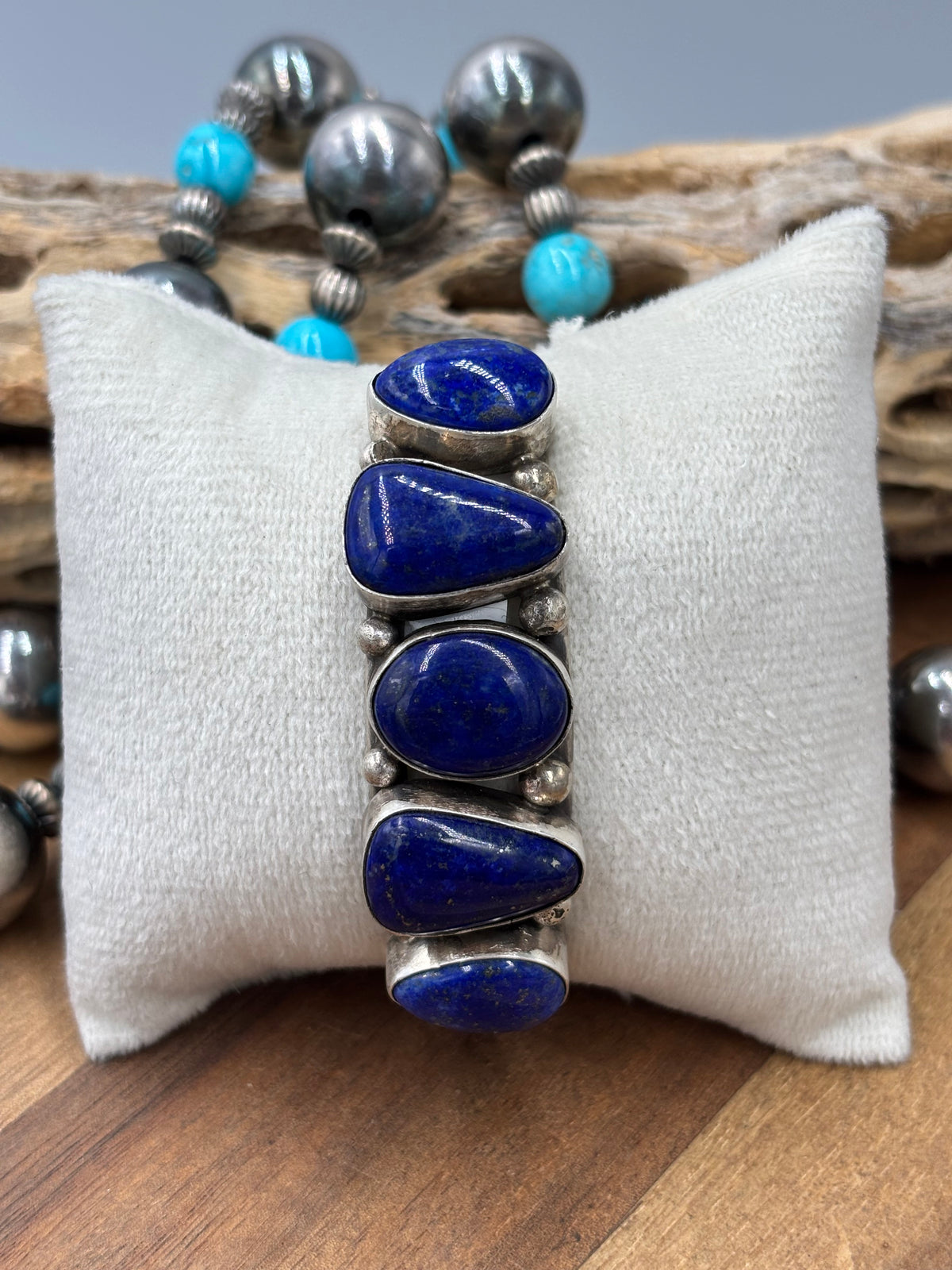 Lapis #96-25 Cuff by Augustine Largo, Navajo