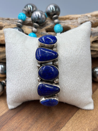 Lapis #96-25 Cuff by Augustine Largo, Navajo