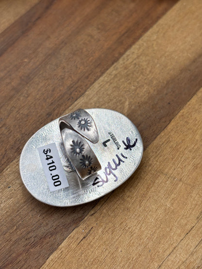Sugulite #96-30 Adjustable Ring by Jeff Largo, Navajo