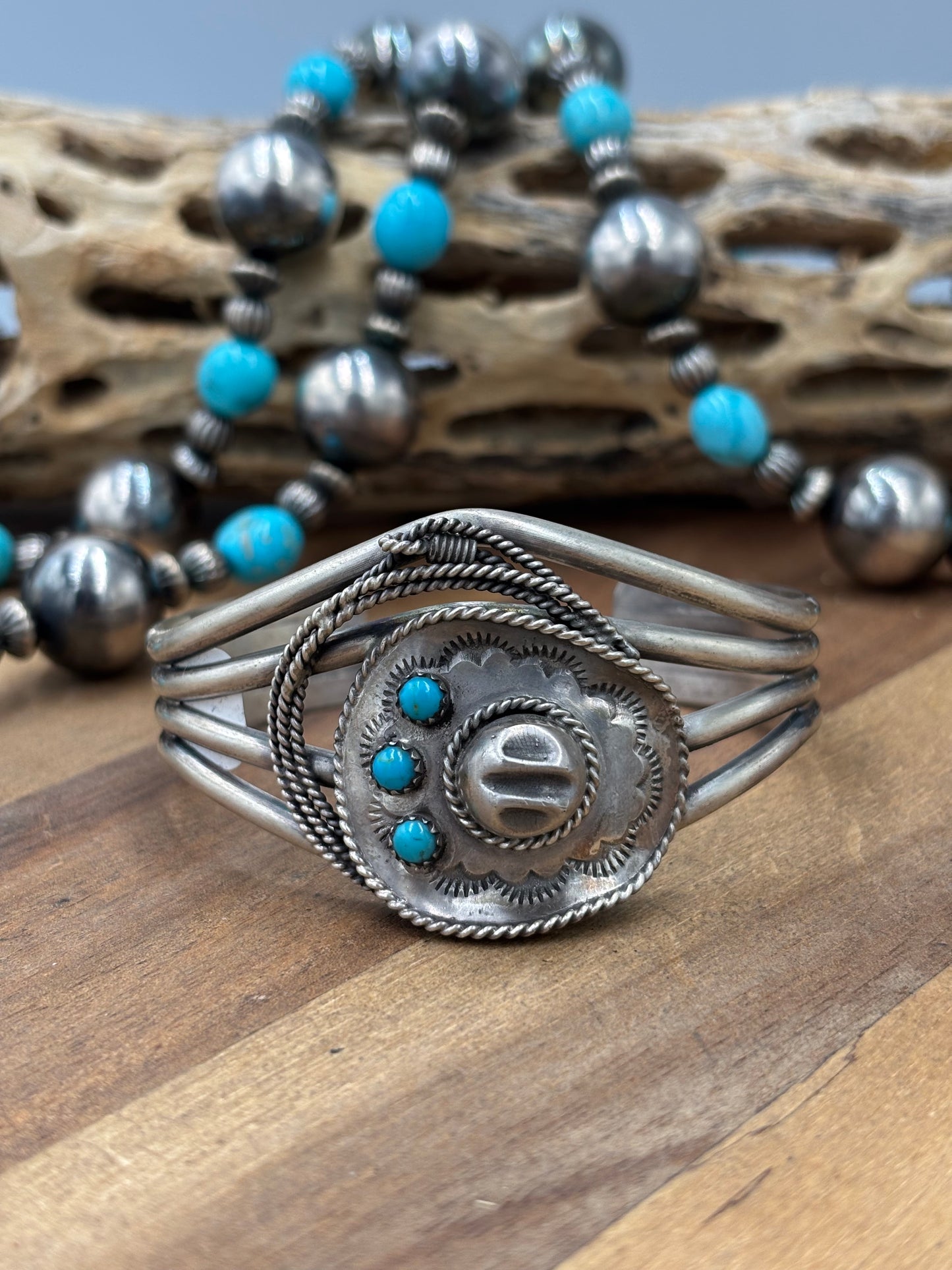 Cowboy Hat #96-23 Cuff by Bobby Platero, Navajo