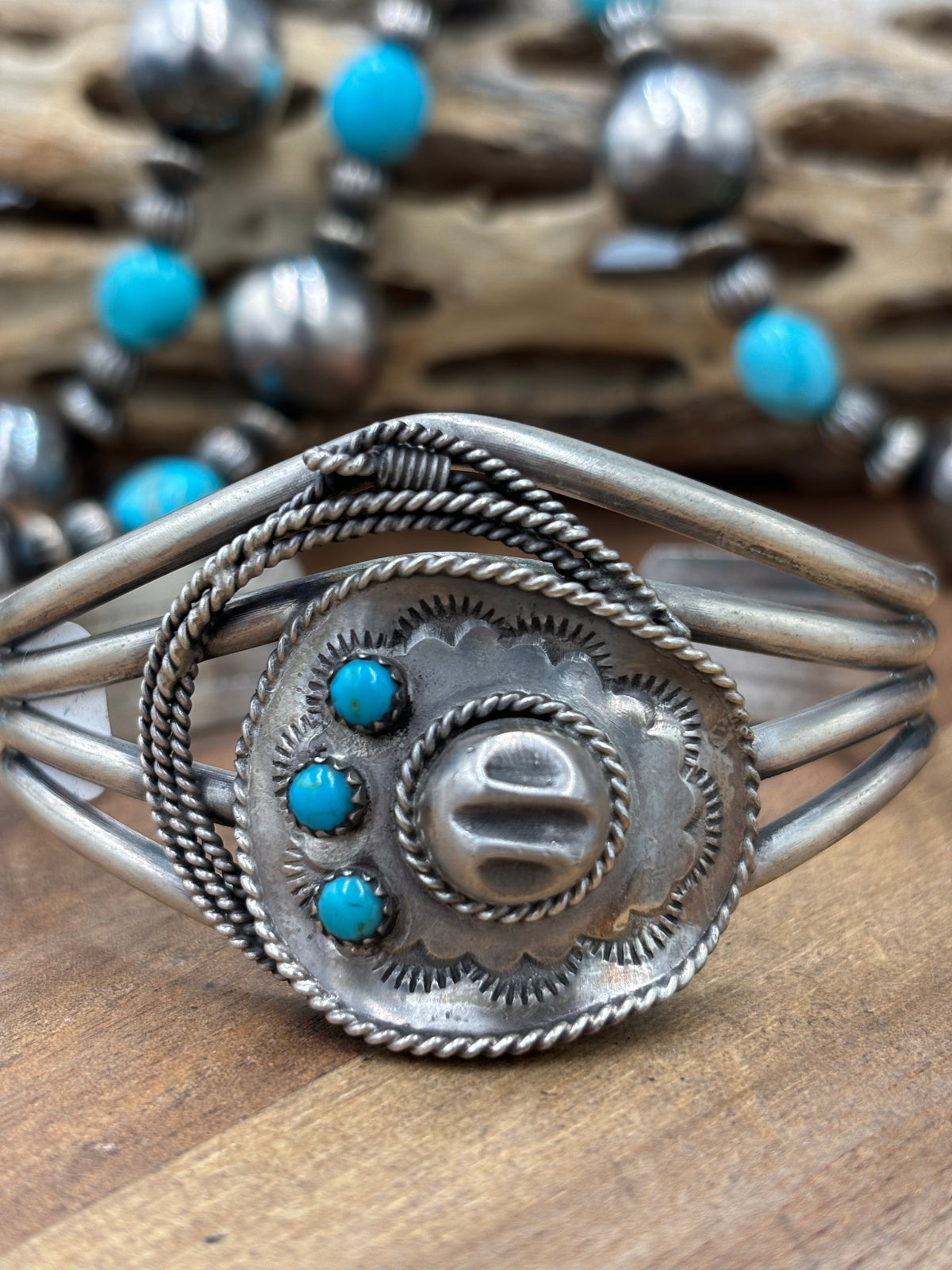 Cowboy Hat #96-23 Cuff by Bobby Platero, Navajo