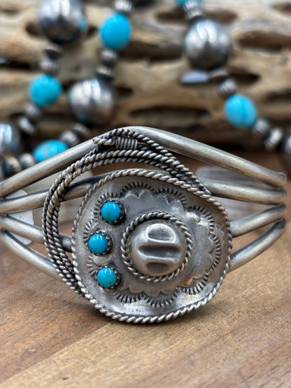 Cowboy Hat #96-23 Cuff by Bobby Platero, Navajo