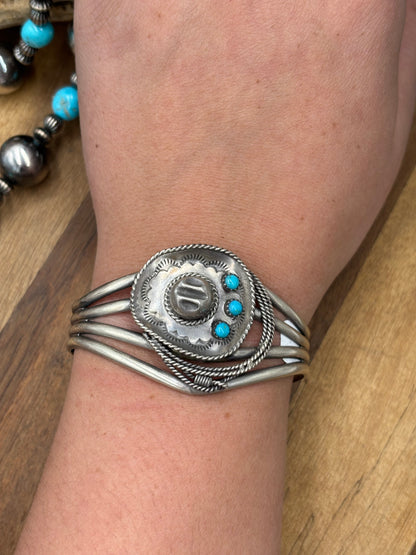 Cowboy Hat #96-23 Cuff by Bobby Platero, Navajo
