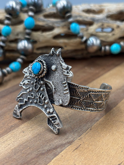 Turquoise Horse #96-18 Cuff