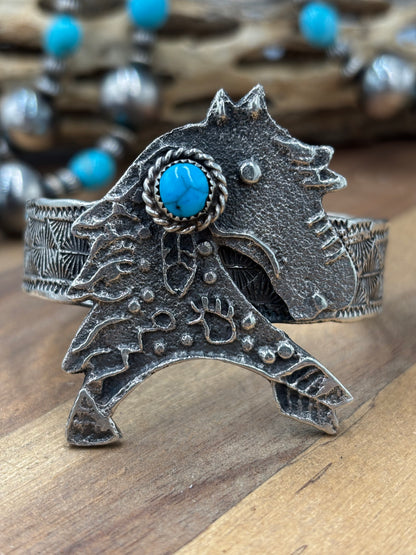 Turquoise Horse #96-18 Cuff