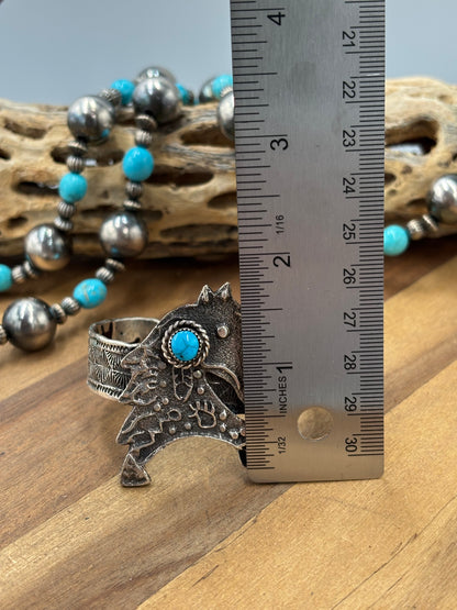 Turquoise Horse #96-18 Cuff